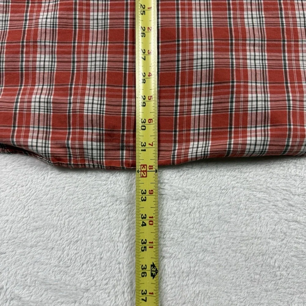 Ralph Lauren Button Down Blake Shirt Mens XL Red Plaid‎ Cotton Pony
